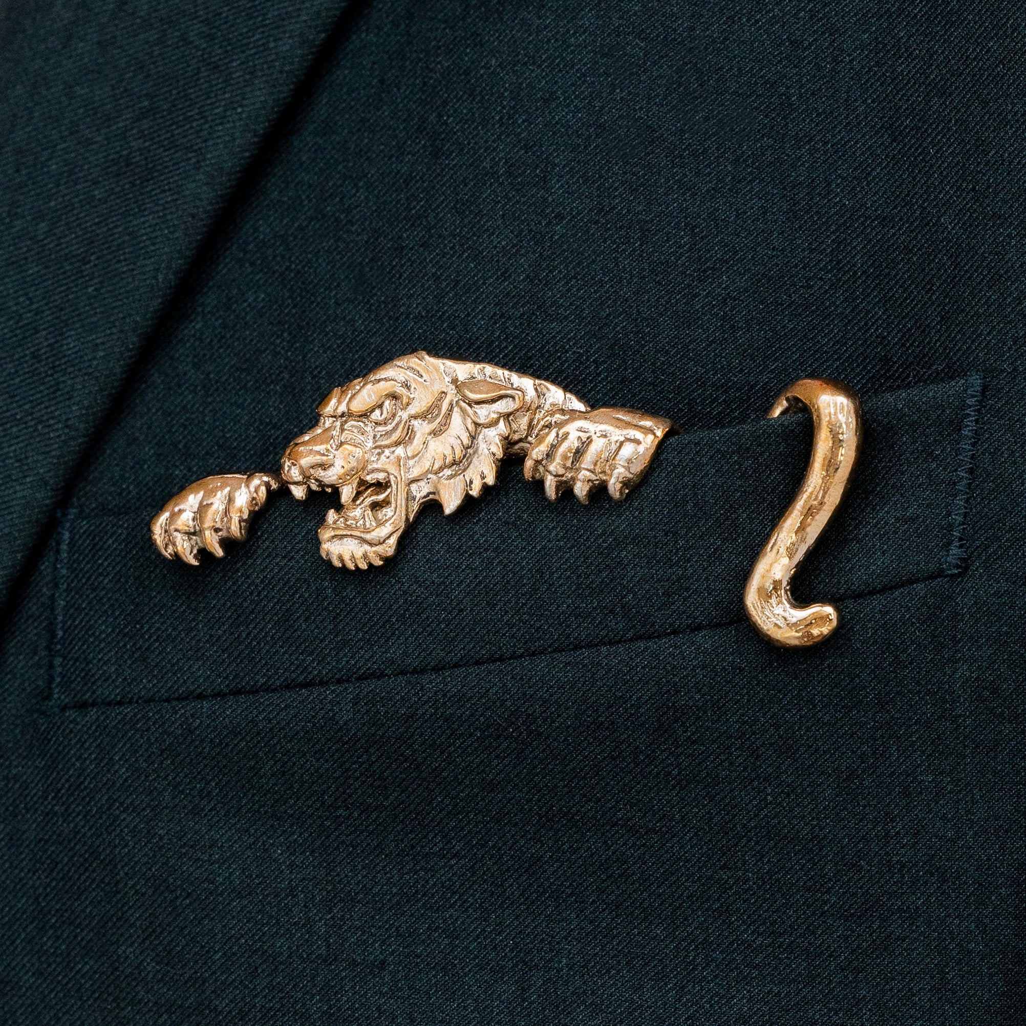 Gilded Tiger Pocket Square™