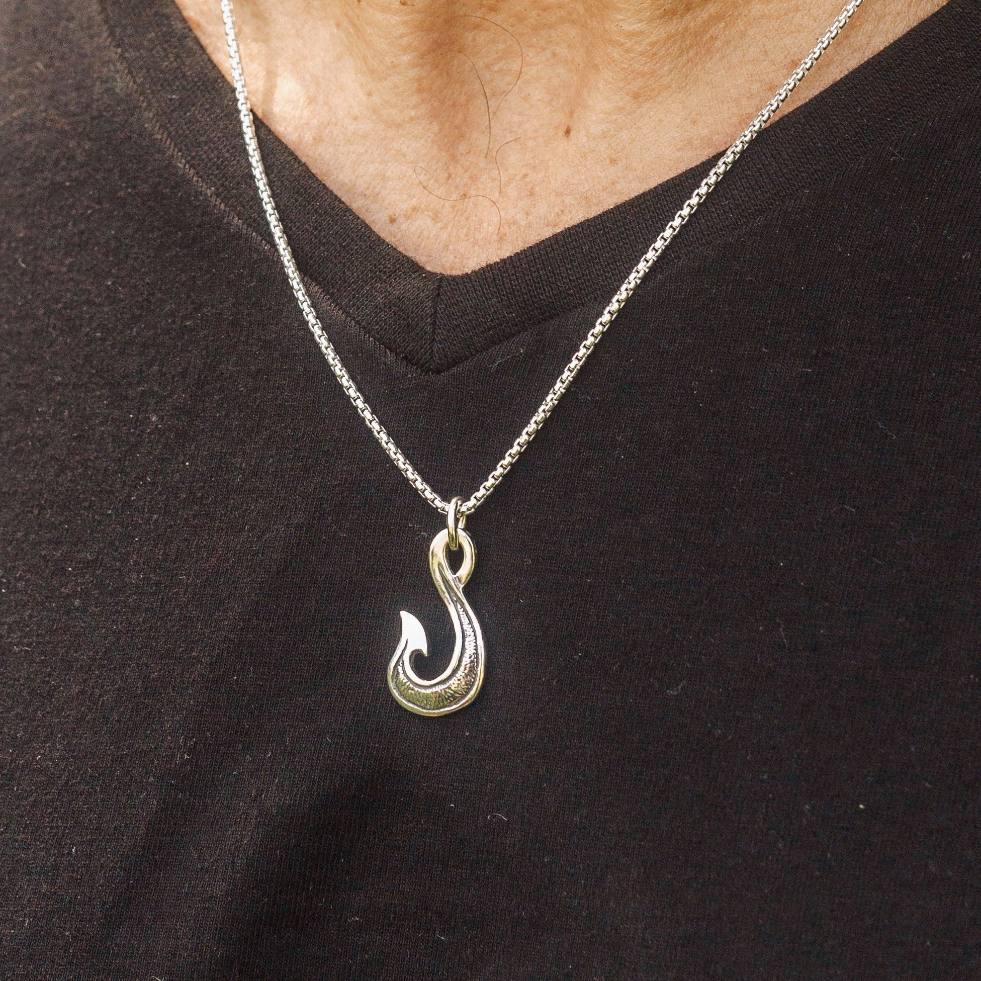 Fish Hook Pendant | Nautical Jewelry | Jose Balli