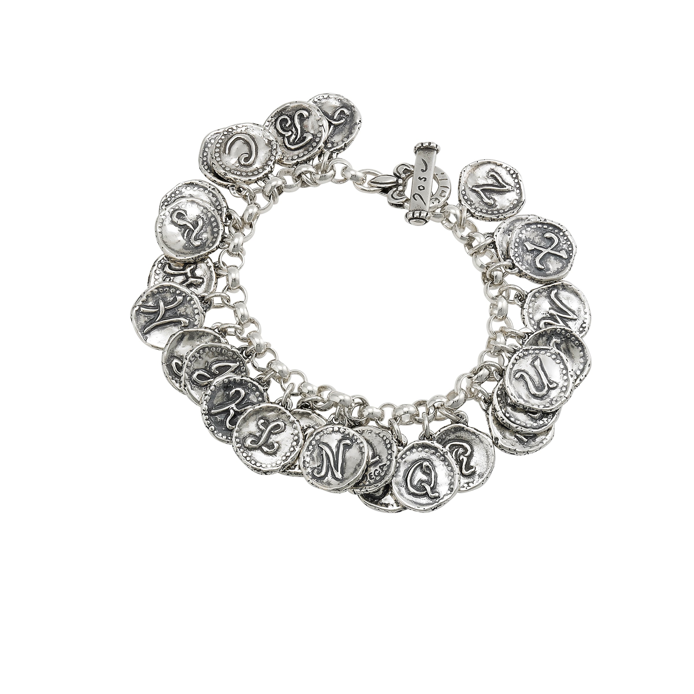 Christian Coin A thru Z Charm Bracelet