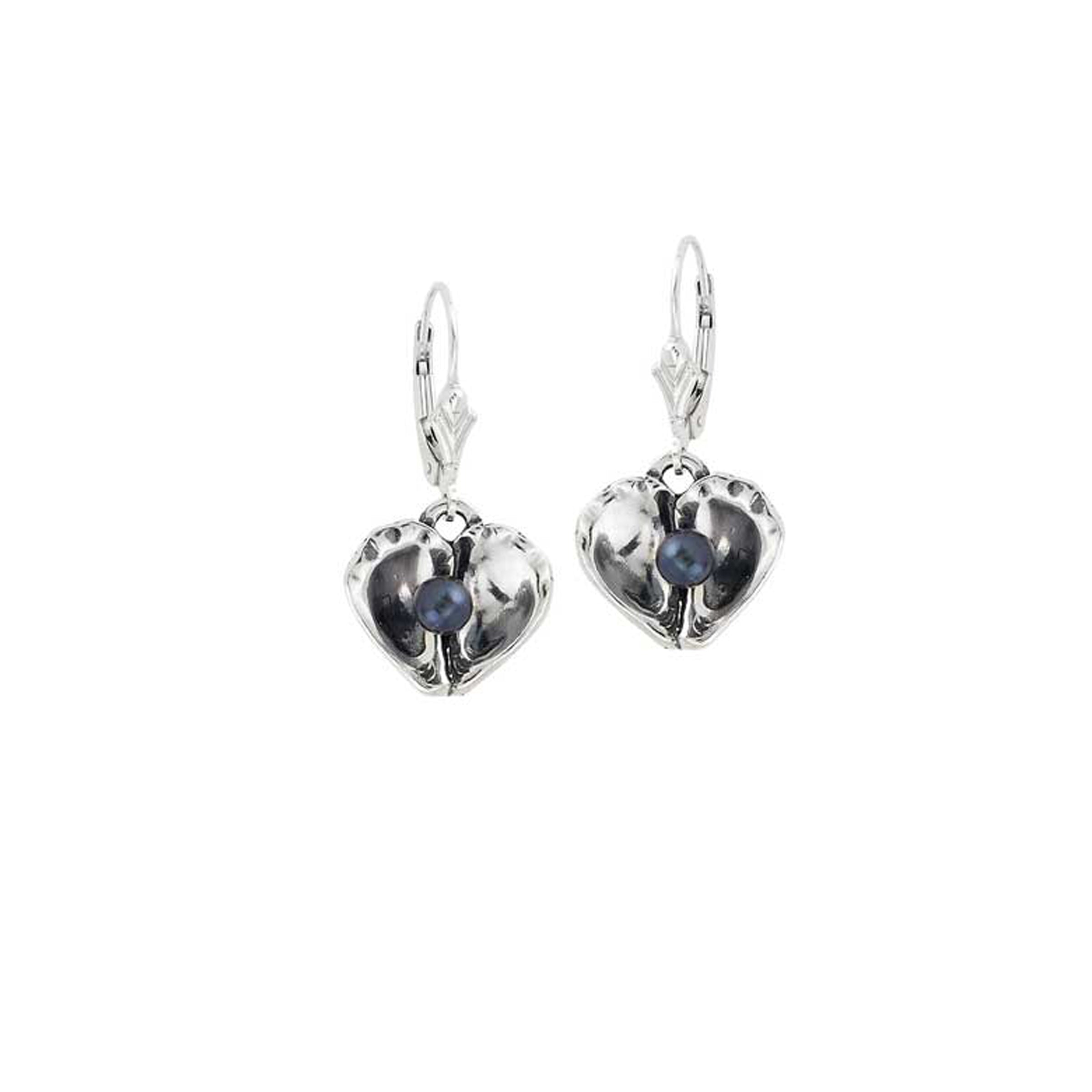 Oyster Heart Earrings