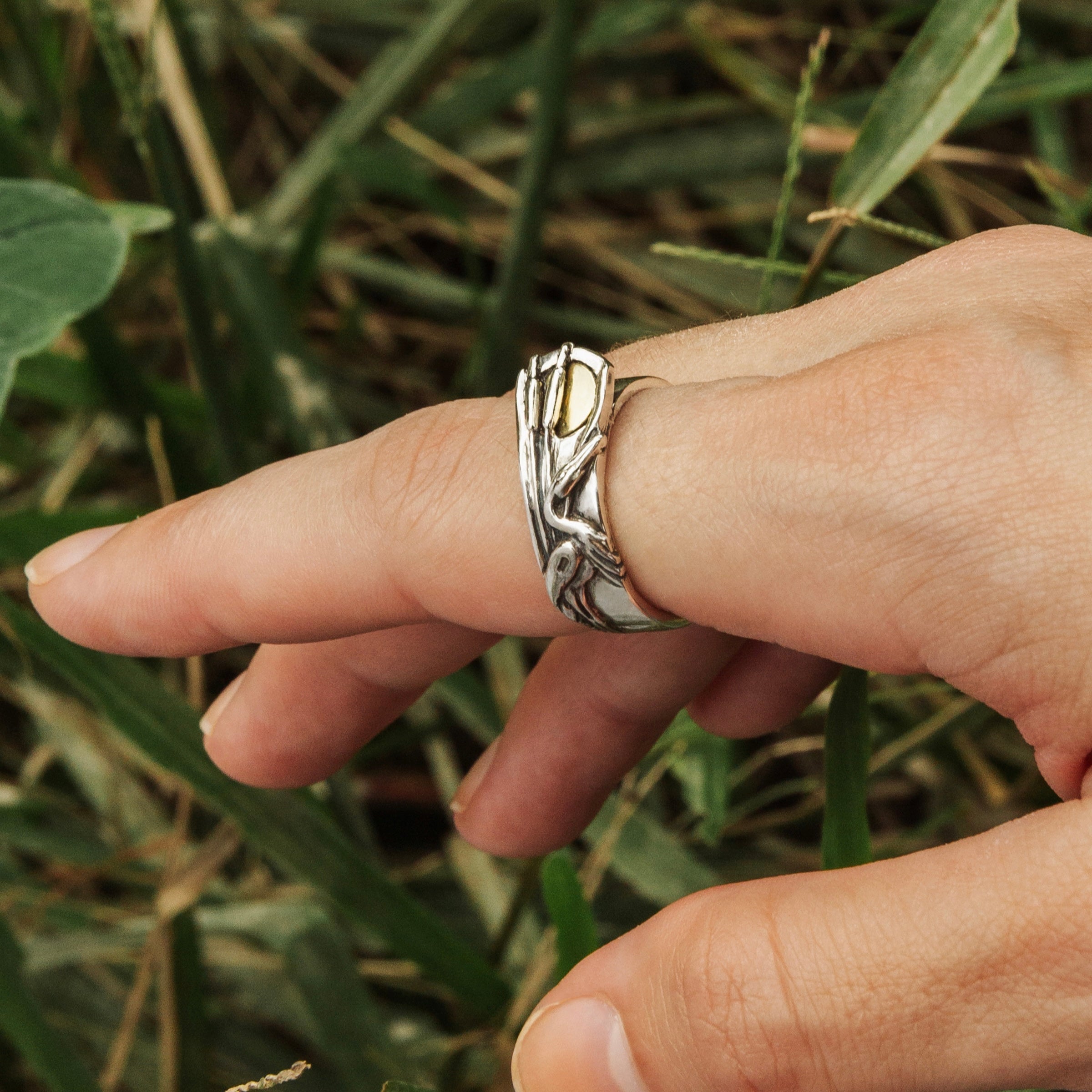 Audubon Egret Ring