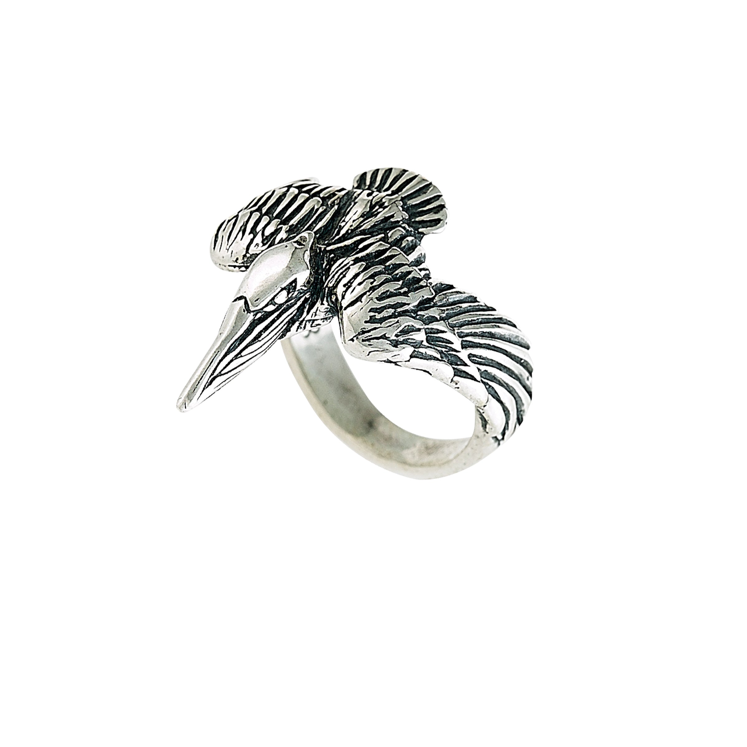 Sterling Silver Pelican Ring – Louisiana Bird Jewelry | Jose Balli