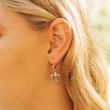 Fleur de Lis 2-tone Earrings