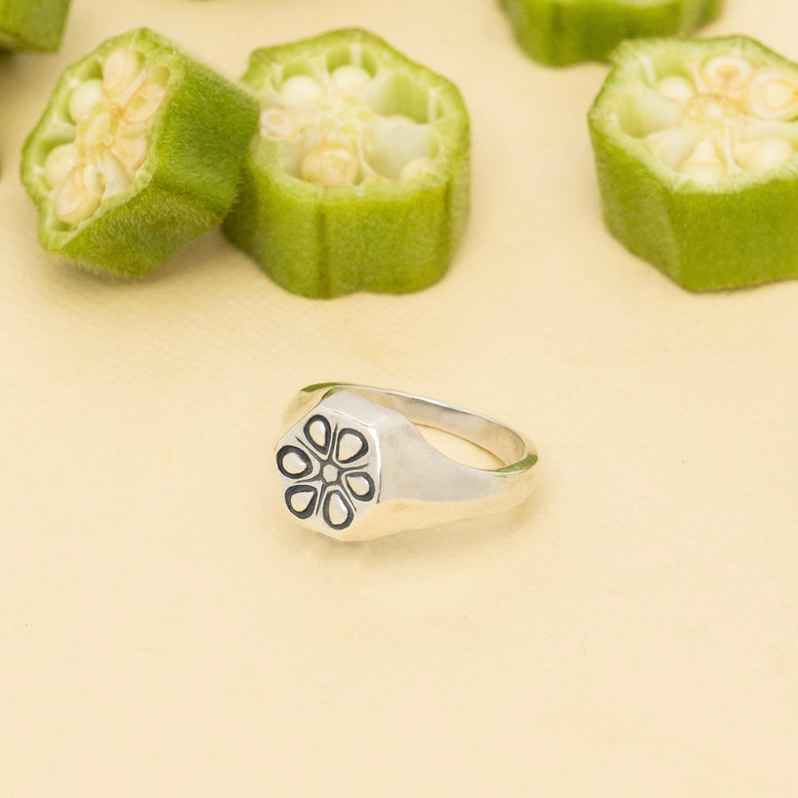 Okra Flower Ring