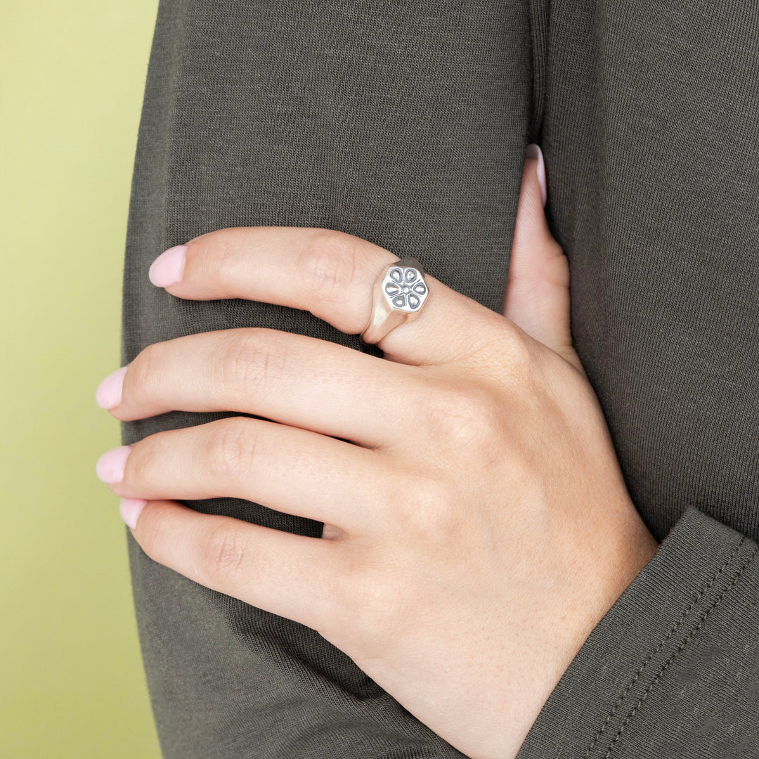 Okra Flower Ring