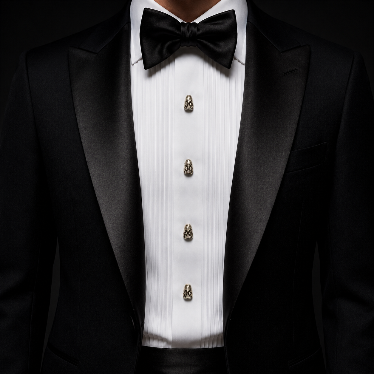 Alligator Tuxedo Studs