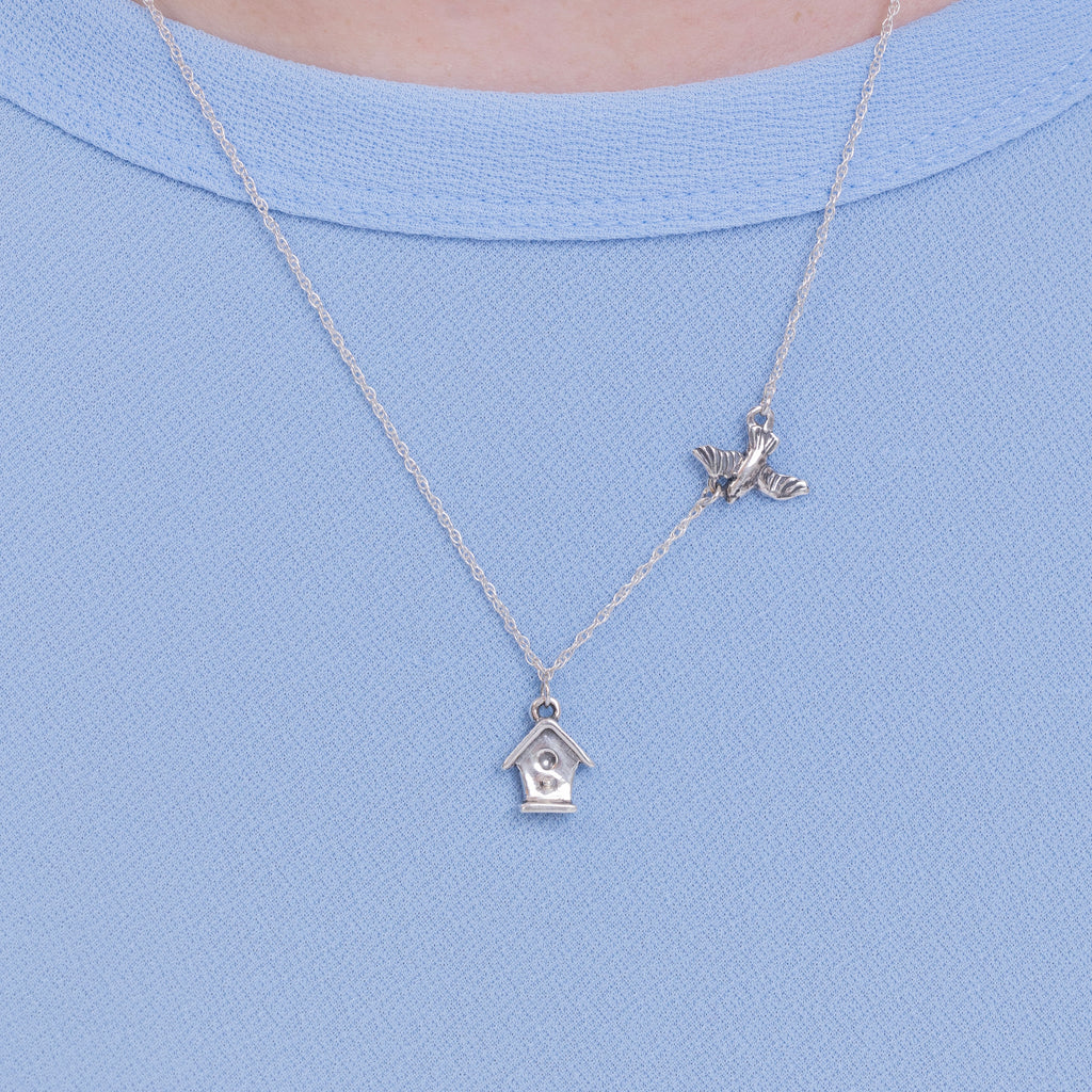 Birdhouse Necklace