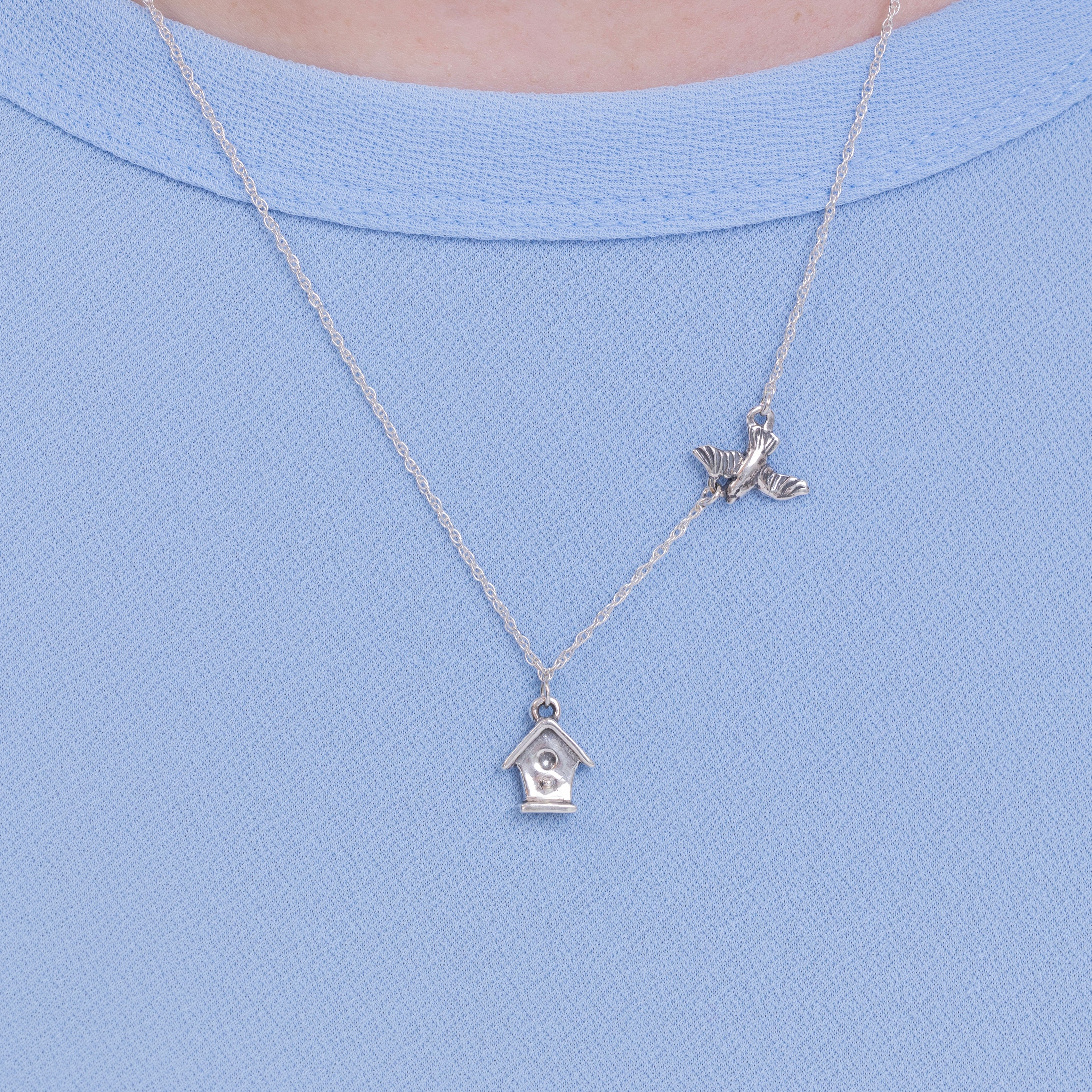 Birdhouse Necklace