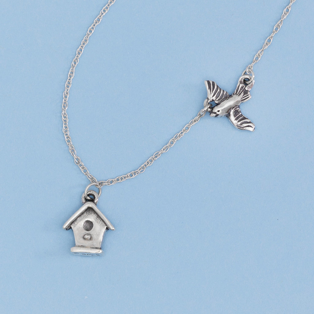 Birdhouse Necklace
