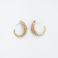 Large Alligator Hoop Earrings