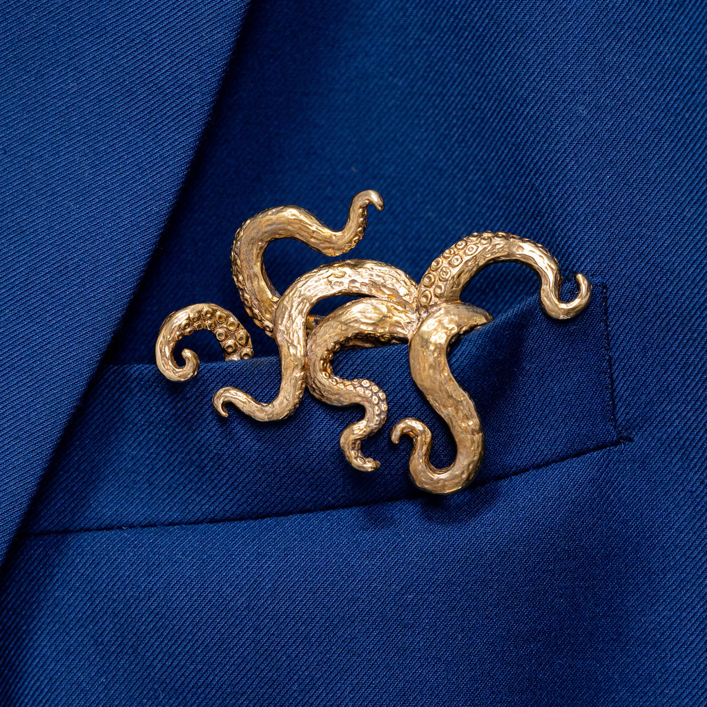 Gilded Kraken Pocket Square™