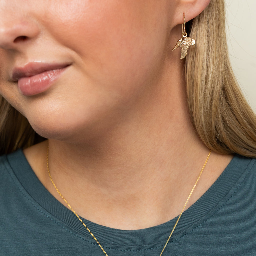 Bronze Pelican Earrings