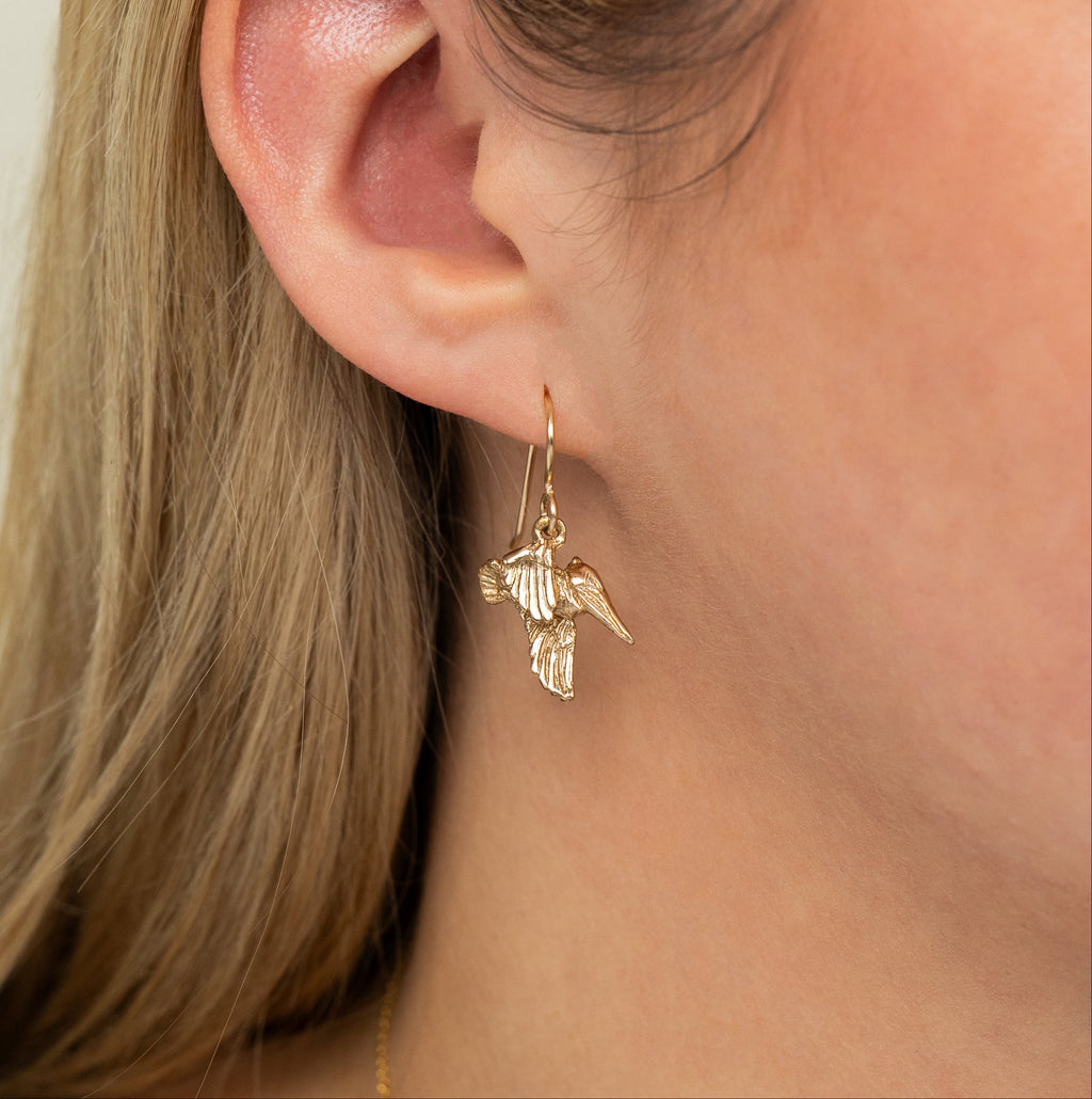 Bronze Pelican Earrings