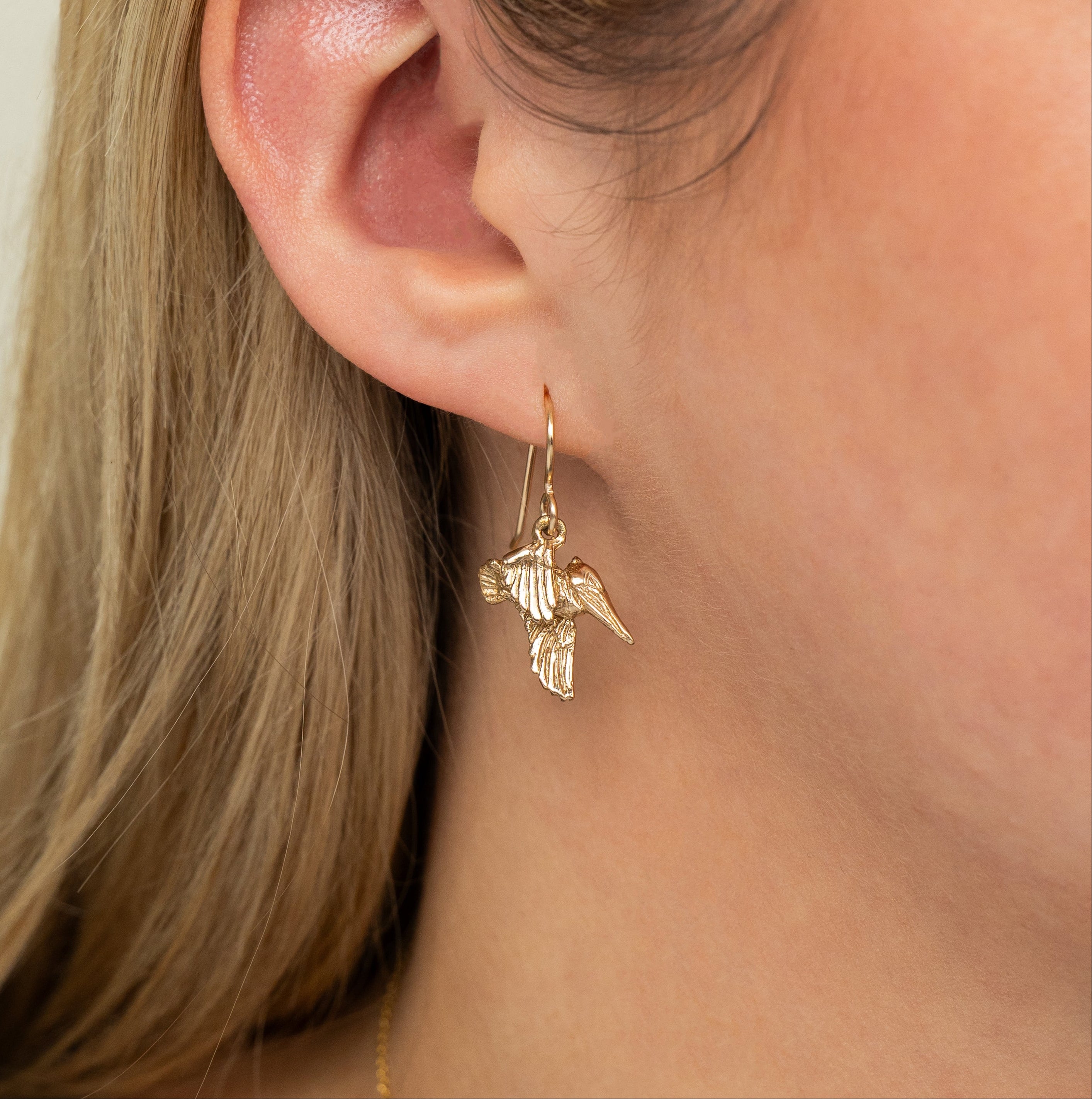 Bronze Pelican Earrings