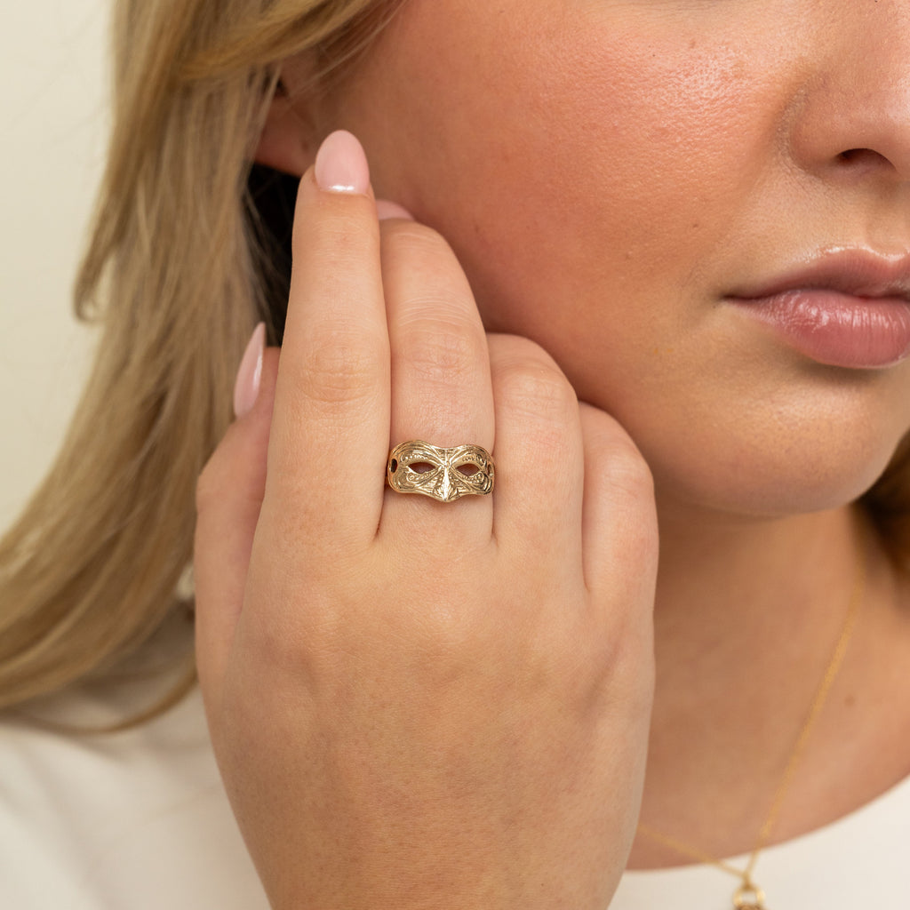 Mardi Gras Mask Ring
