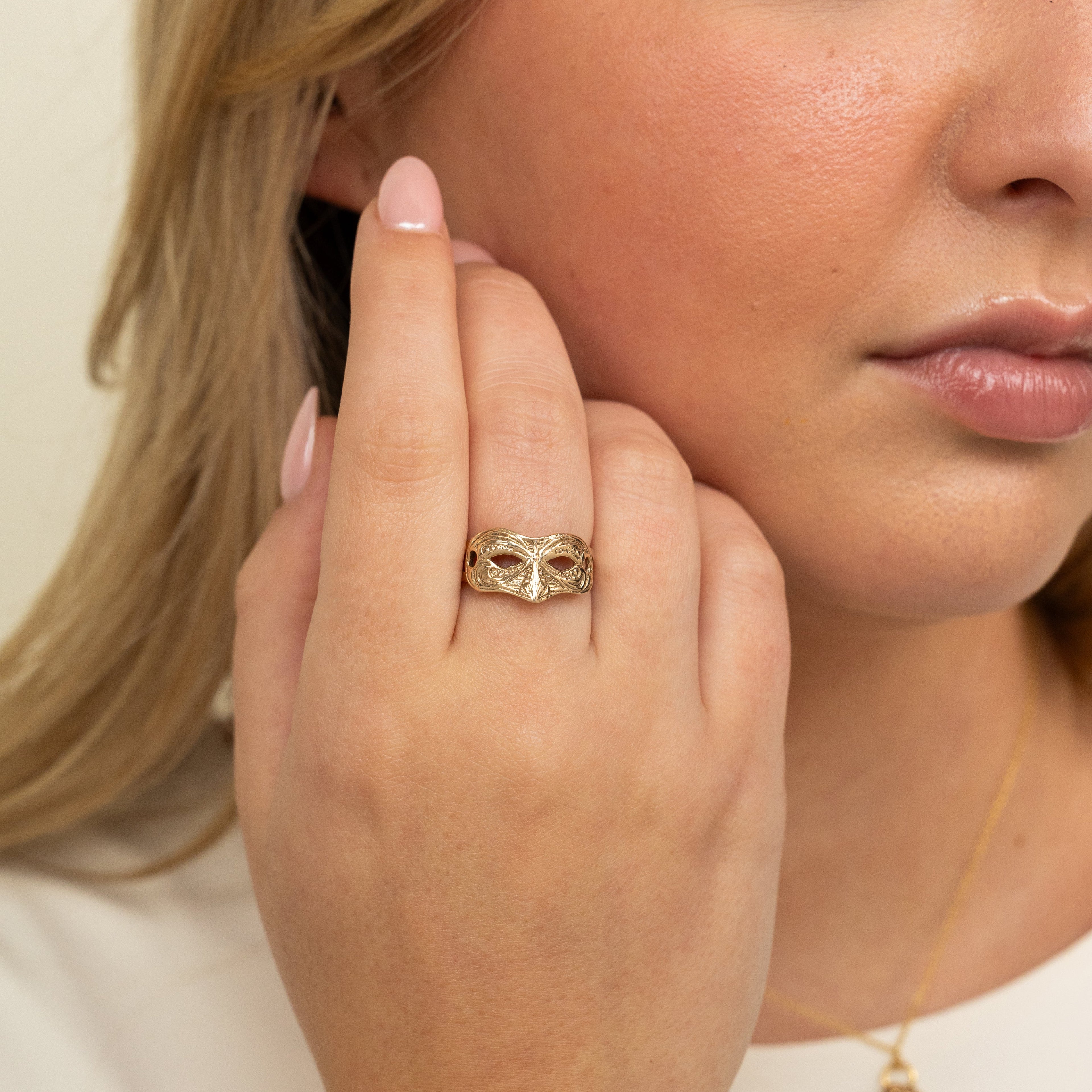Mardi Gras Mask Ring