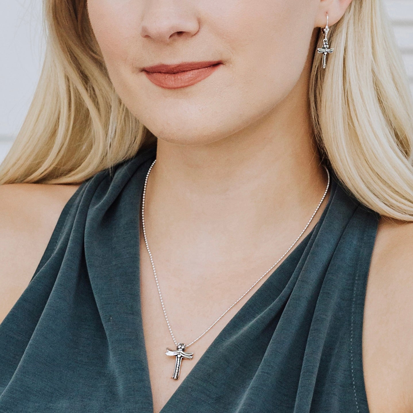 Dragonfly Cross Pendant – Jose Balli Jewelry