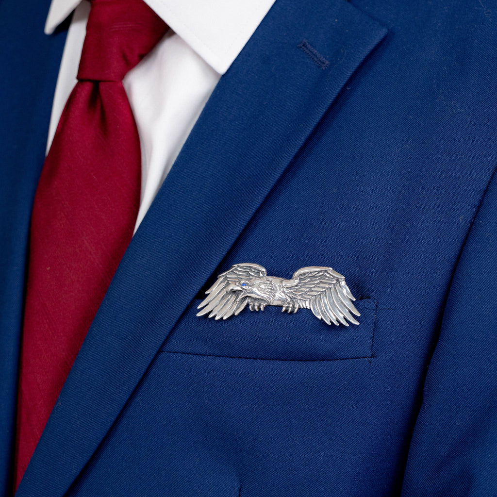 Eagle Sapphire Eye Pocket Square™