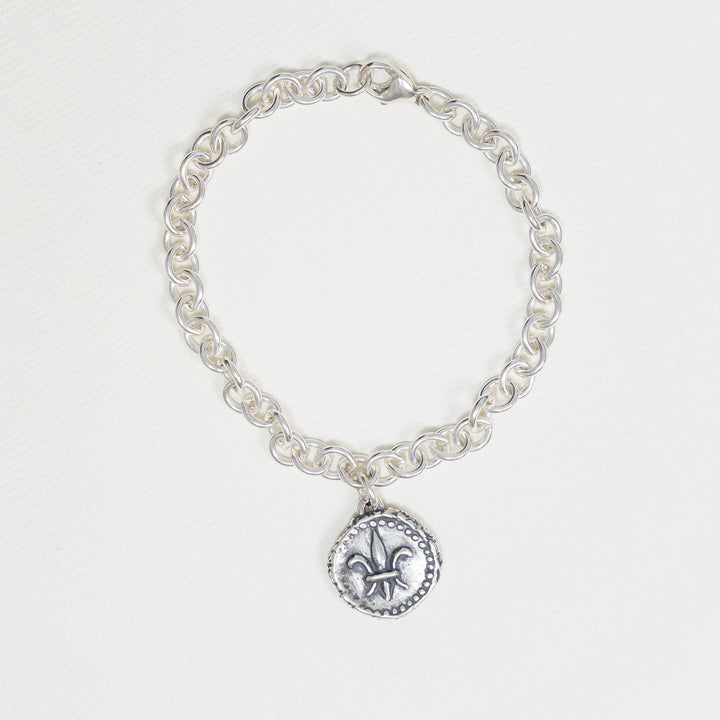 Fleur de Lis Doubloon Bracelet