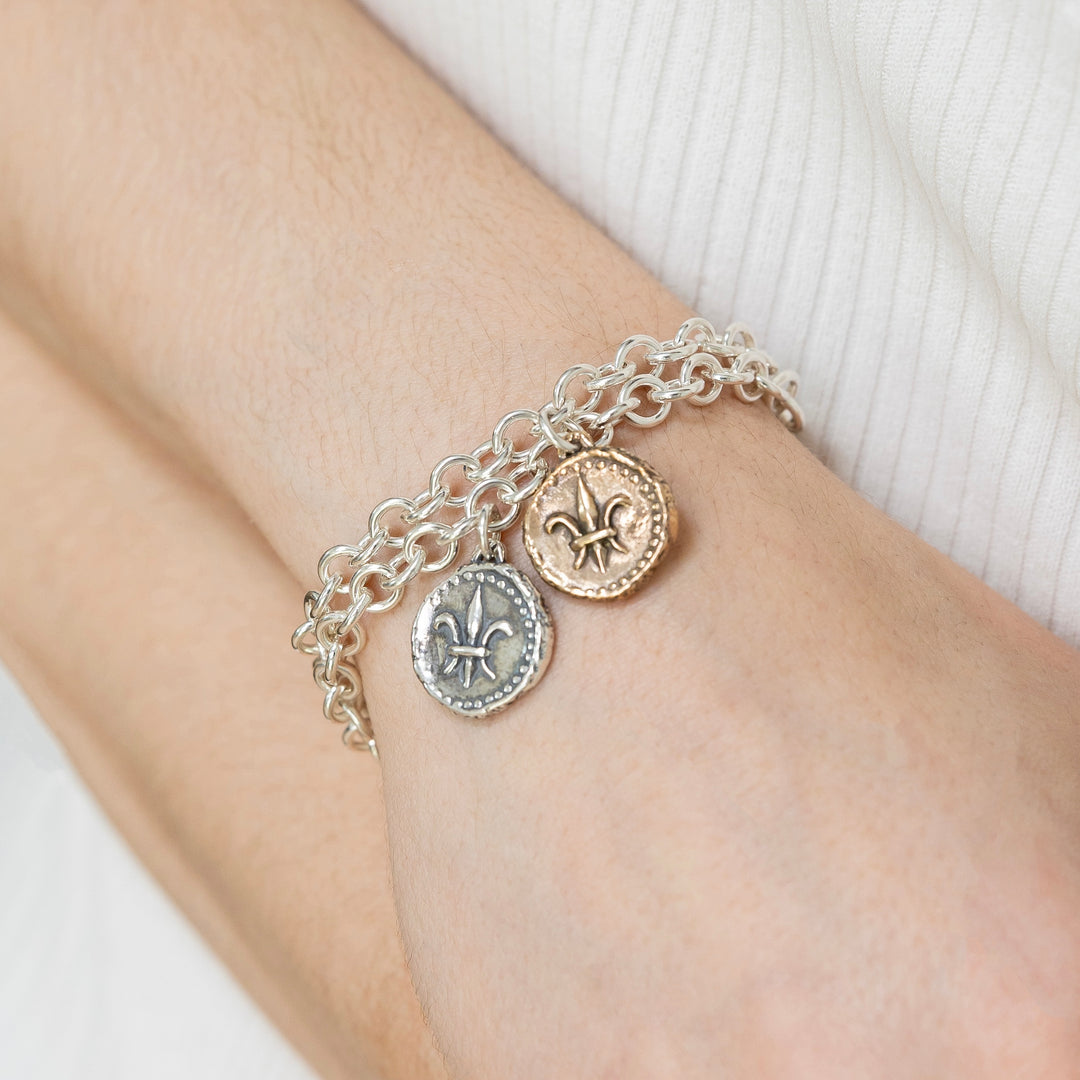 Fleur de Lis Doubloon Bracelet