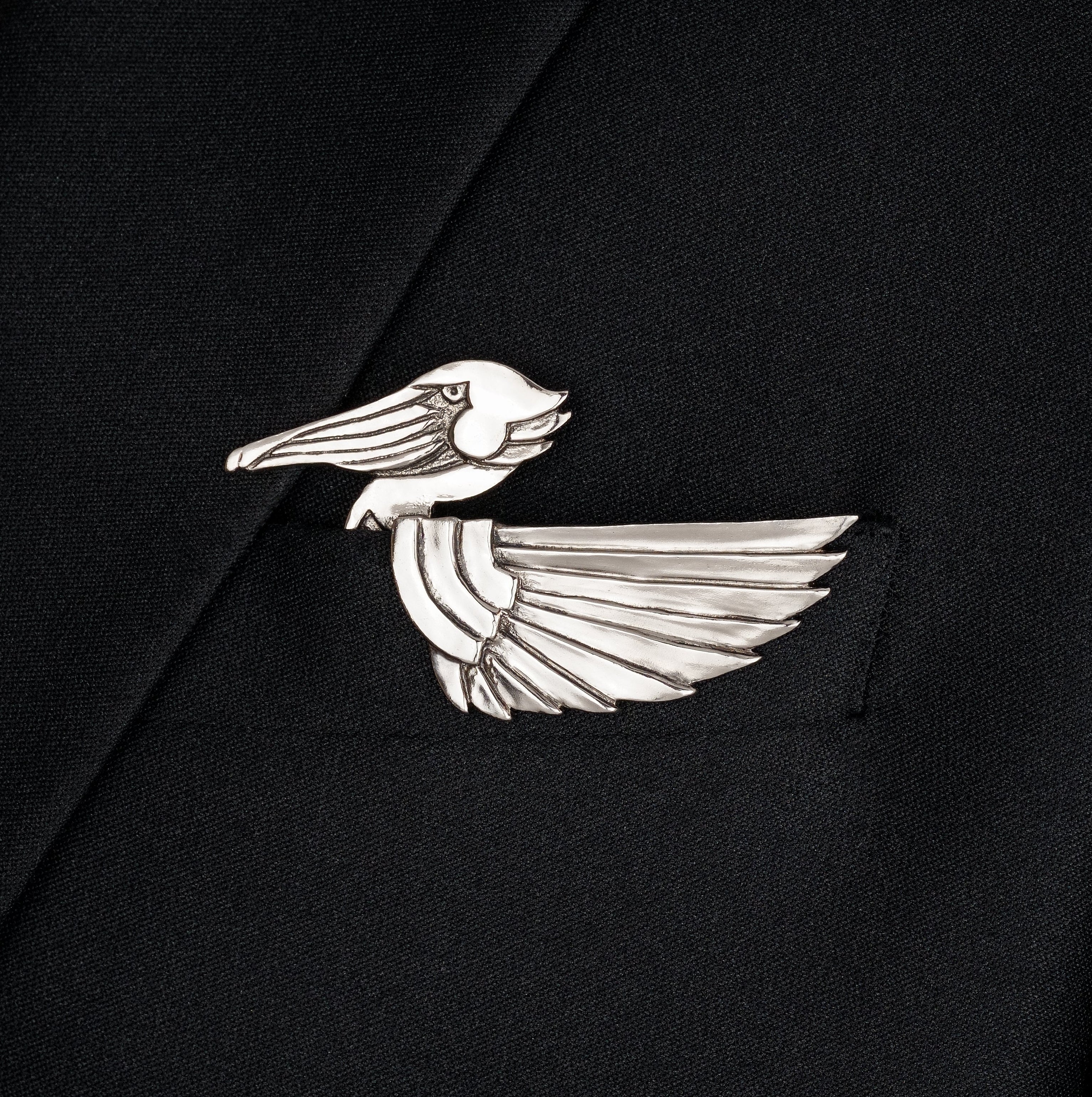 Art Deco Pelican Pocket Square™
