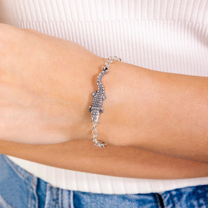 Biting Alligator Bracelet