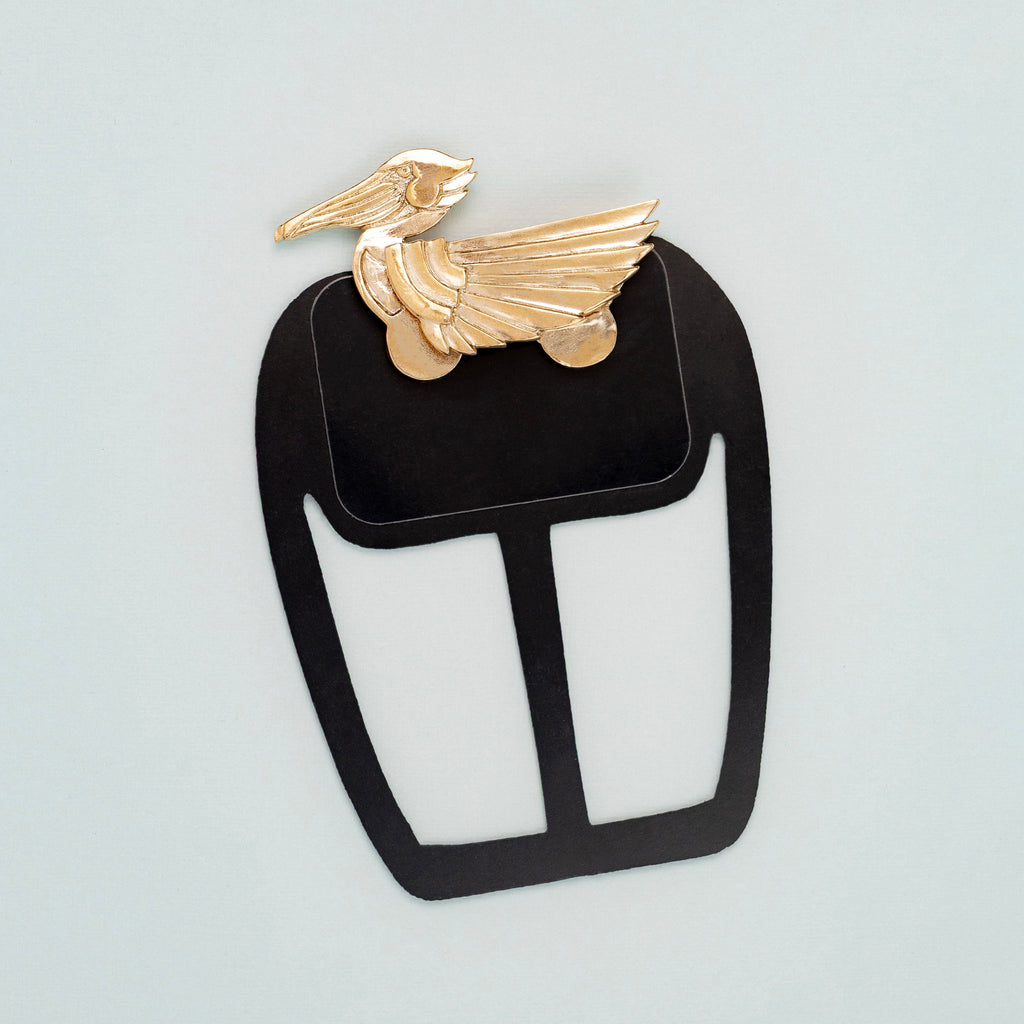 Gilded Pelican Deco Pocket Square™