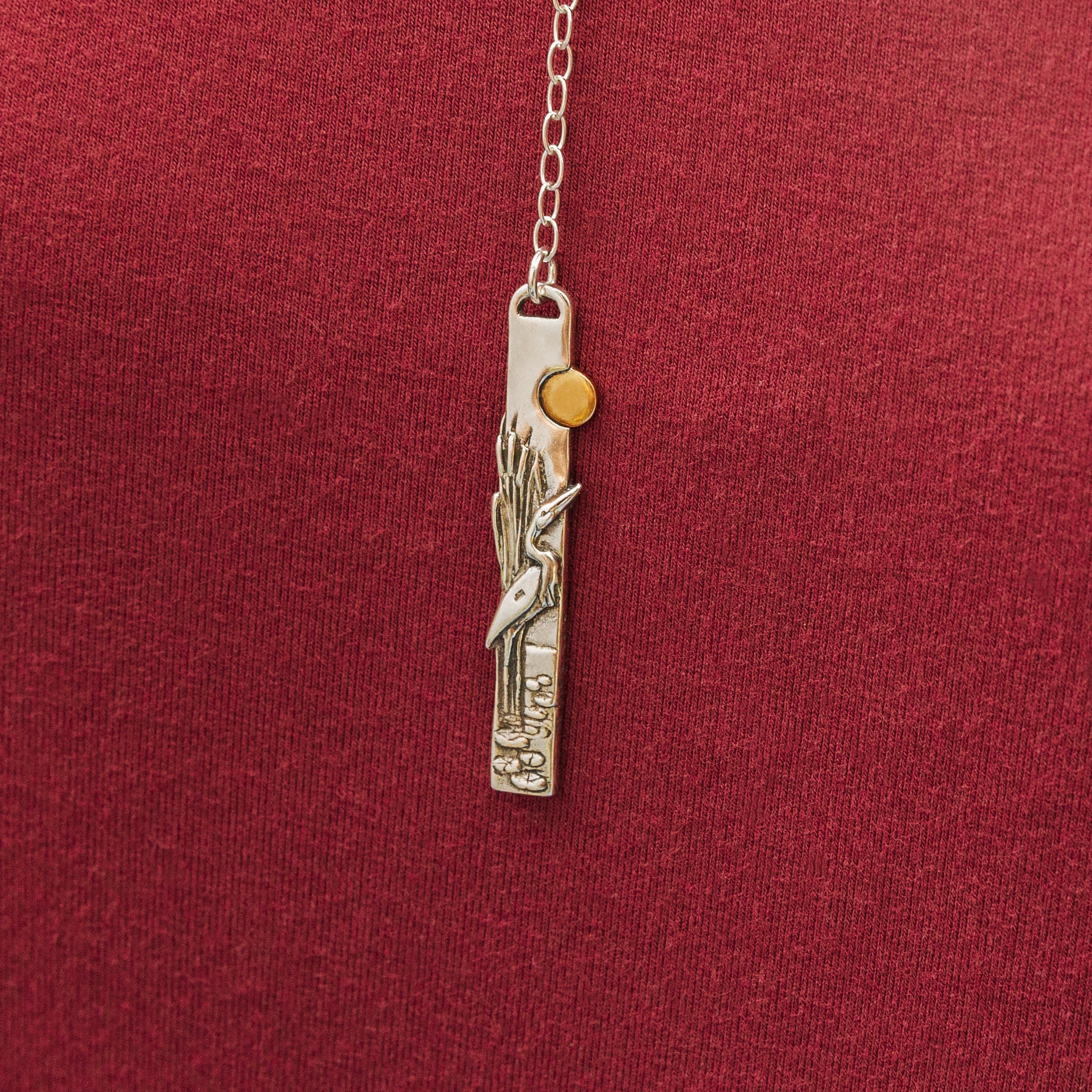 Audubon Egret Necklace