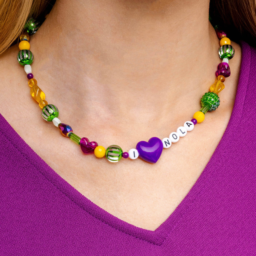 Mardi Gras Throw Necklace