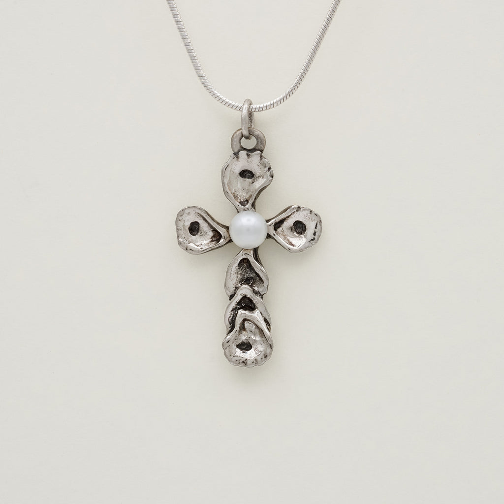 Oyster Cross Pendant