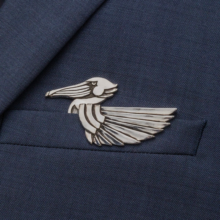 Pelican Deco Pocket Square