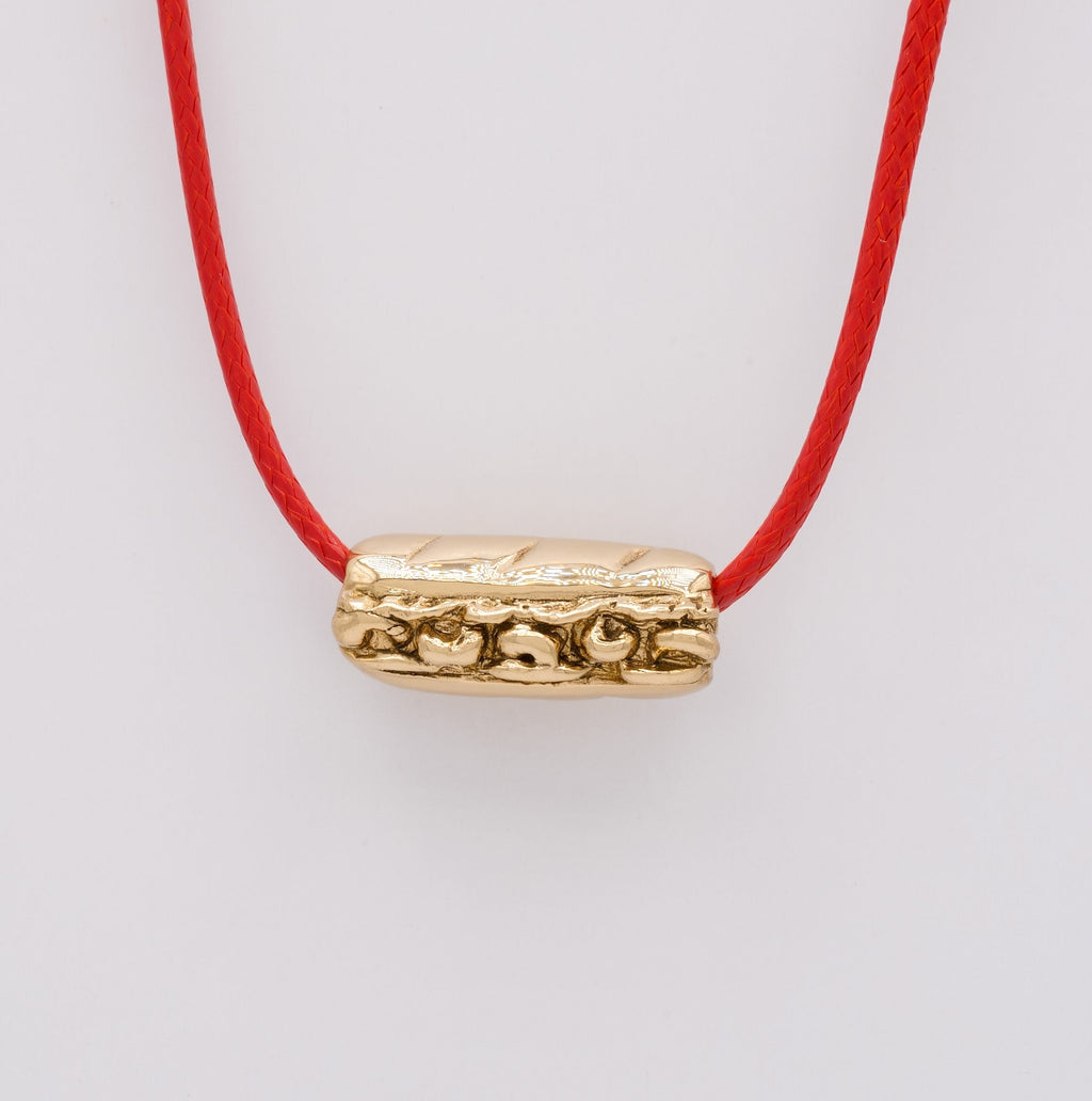 Shrimp Po'Boy Sandwich Necklace
