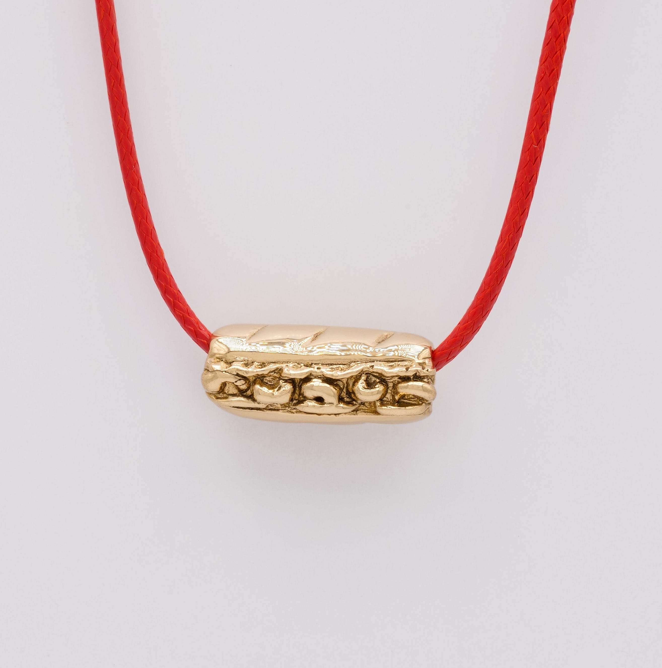 Shrimp Po'Boy Sandwich Necklace