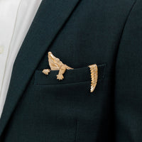 Gilded Alligator Pocket Square