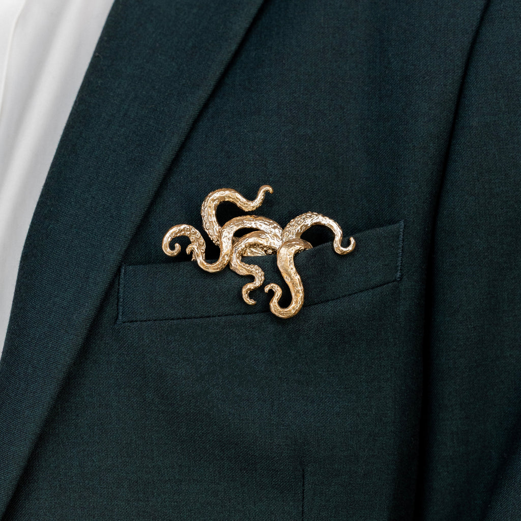 Gilded Kraken Pocket Square™