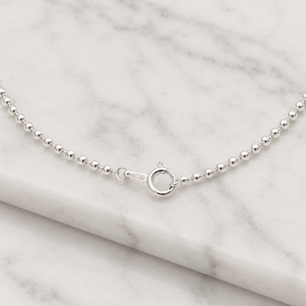 Sterling Silver Round Bead Chain