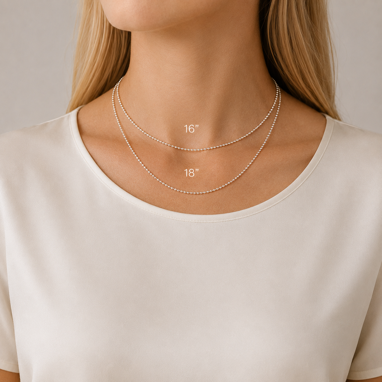 Sterling Silver Round Bead Chain