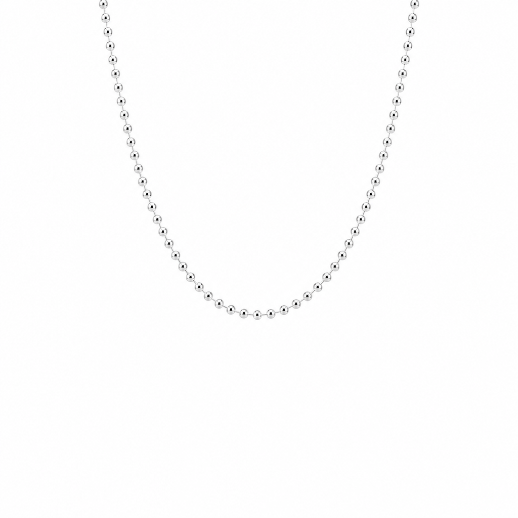 Sterling Silver Round Bead Chain