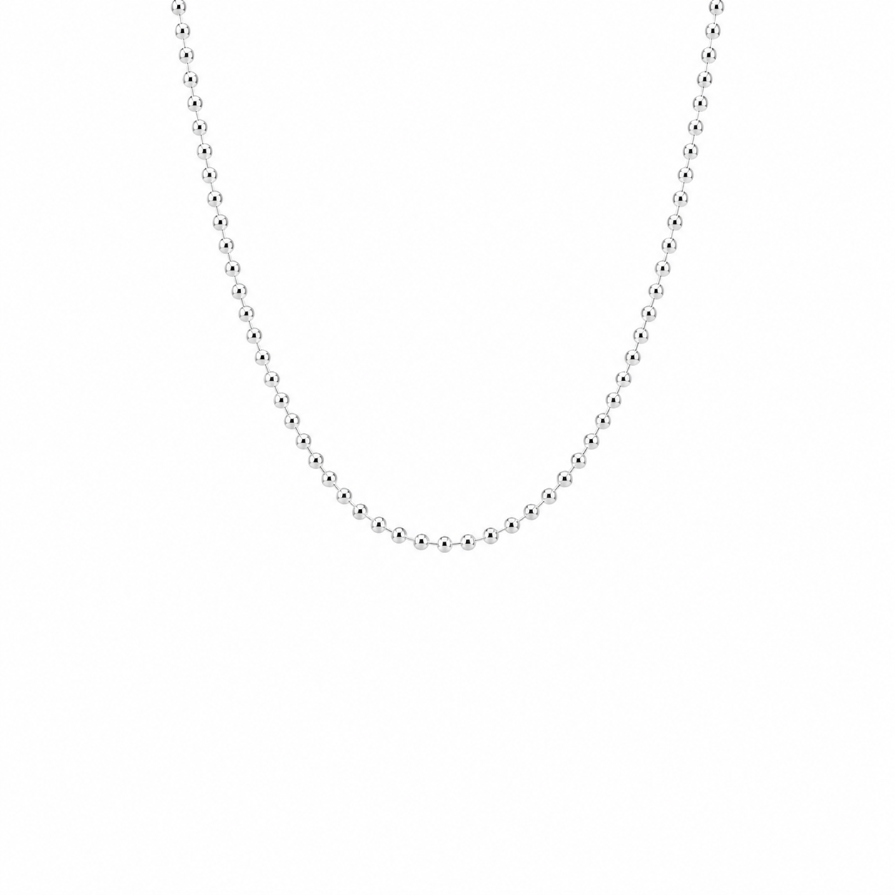 Sterling Silver Round Bead Chain