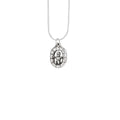 Sterling silver Baby in King Cake pendant inspired by New Orleans Mardi Gras tradition