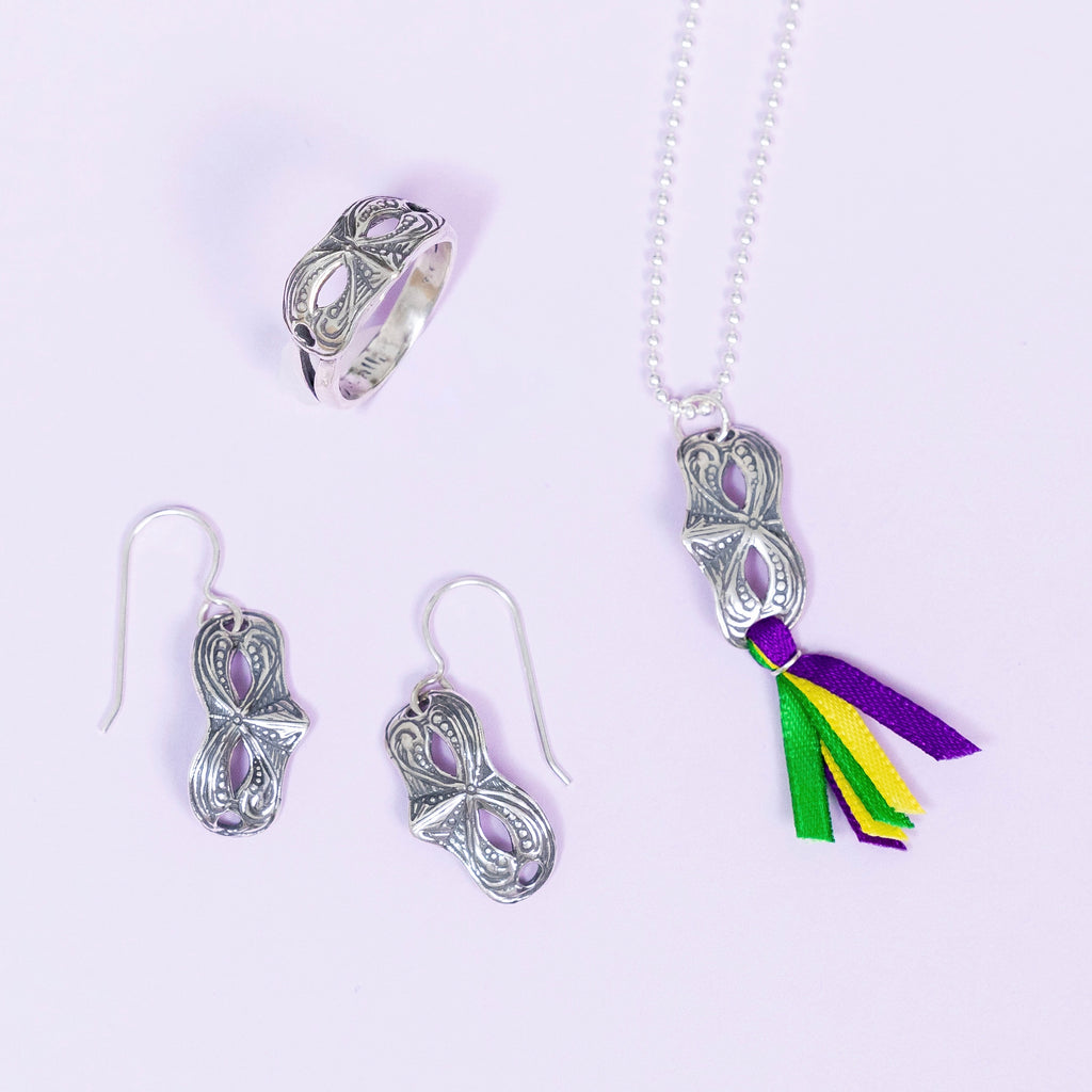 Mardi Gras Mask Earrings