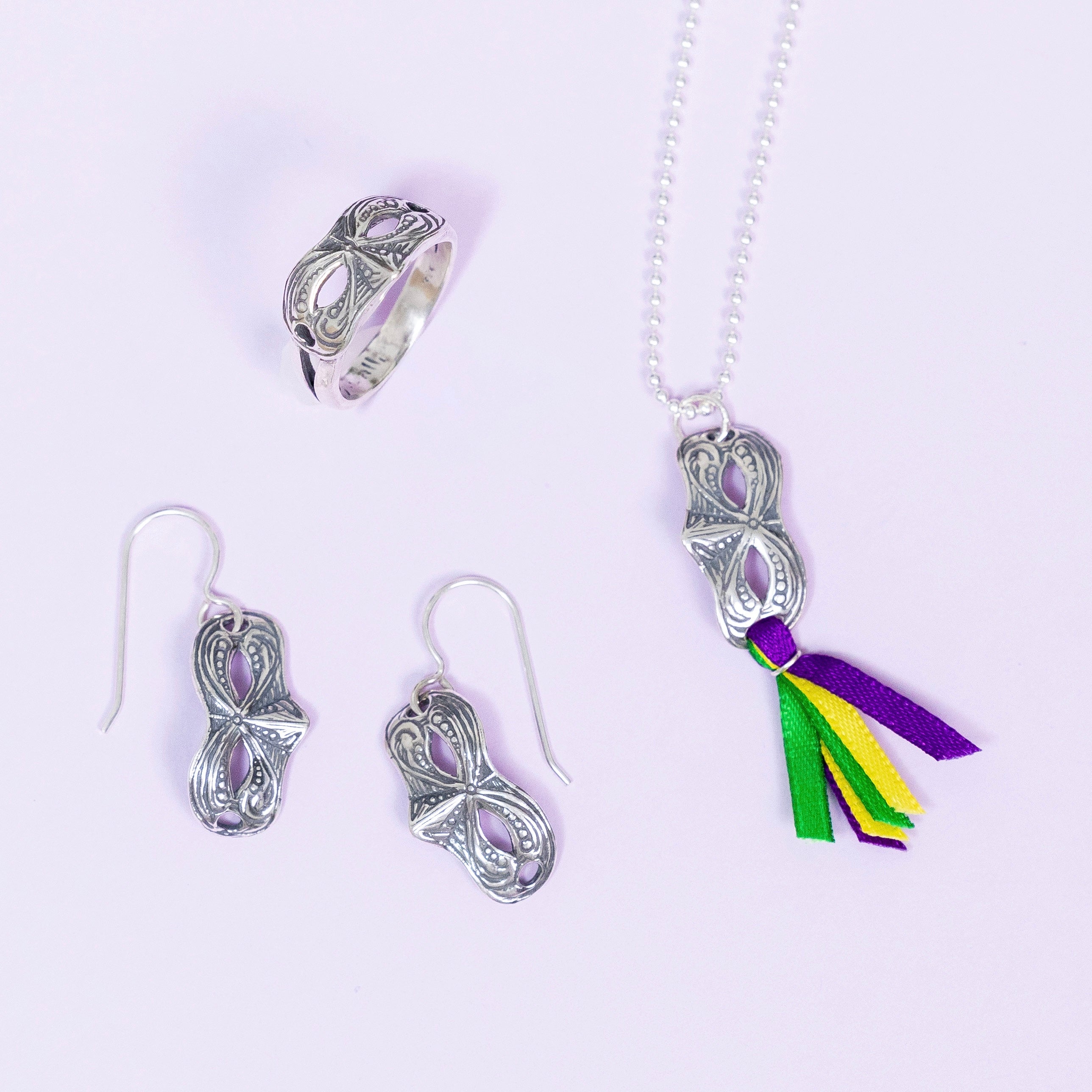 Mardi Gras Mask Earrings