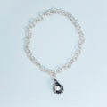 sterling silver oyster pearl bracelet with freshwater pearl charm new orleans jewelry