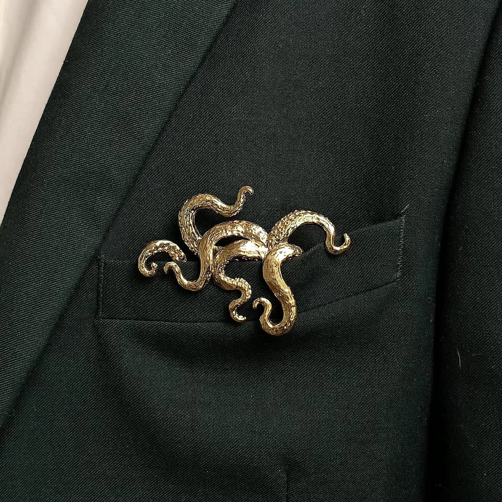 Gilded Kraken Pocket Square™