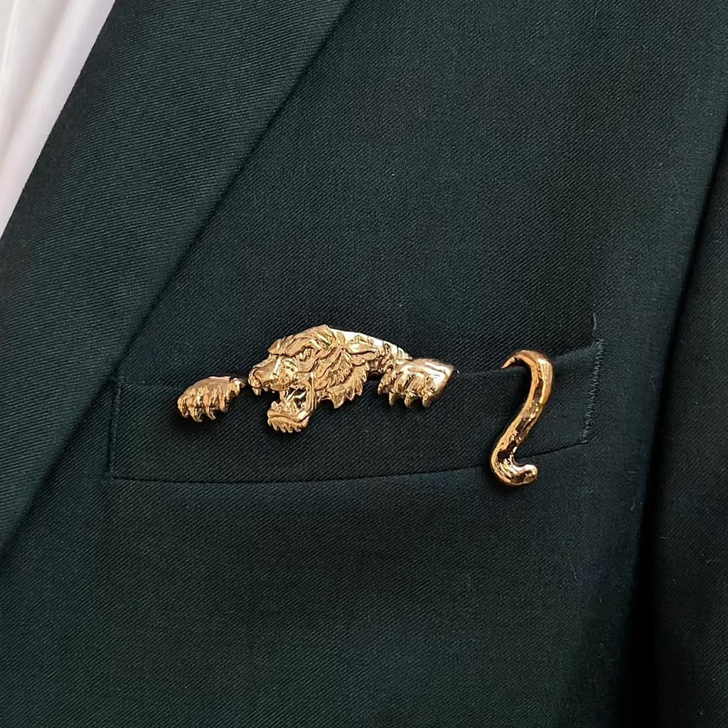 Gilded Tiger Pocket Square™