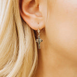 Butterfly Cross Earrings