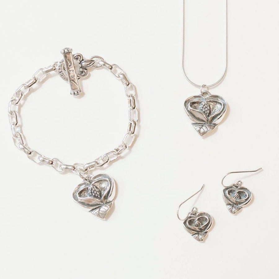 Magnolia Heart Bracelet