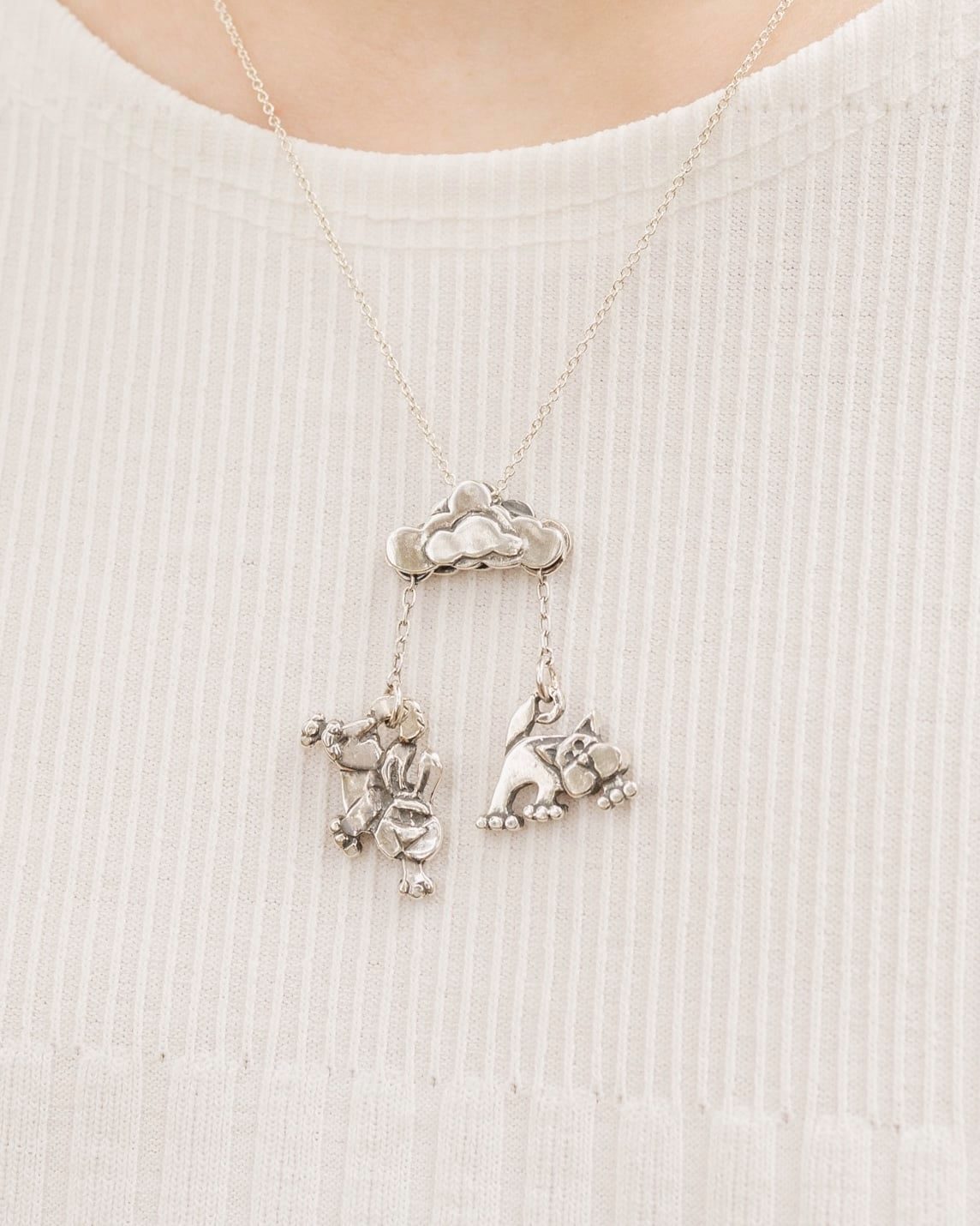 Raining Cats and Dogs Pendant