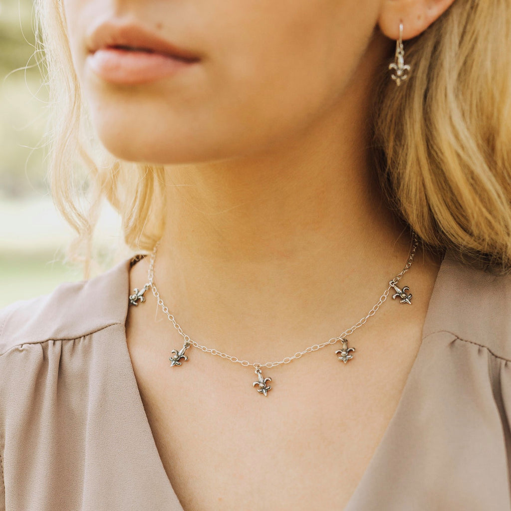 Fleur de Lis Mini Necklace