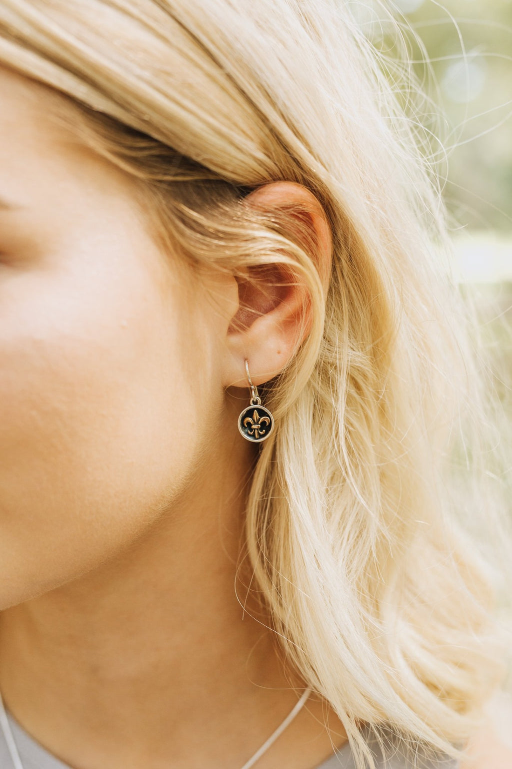 Fleur de Lis Roux Earrings